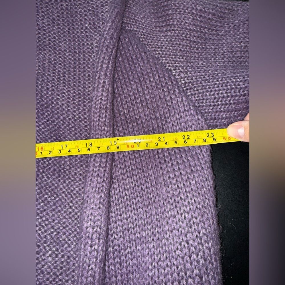 Soft Surroundings Telluride Wool Mohair Topper Open Cardigan Large EUC purple - Picture 8 of 9